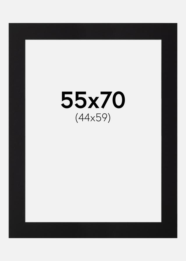 Passepartout Canson Svart (Vit kärna) 55x70 cm (44x59)