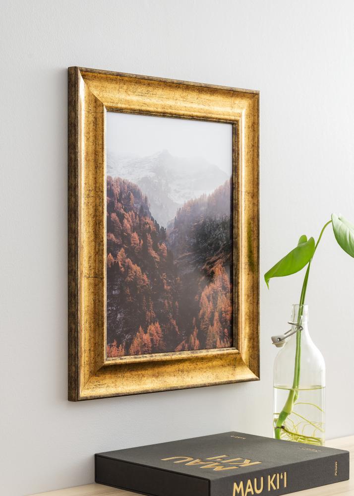 Ram Saltsjöbaden Guld 35x50 cm - Passepartout Svart 24x30 cm