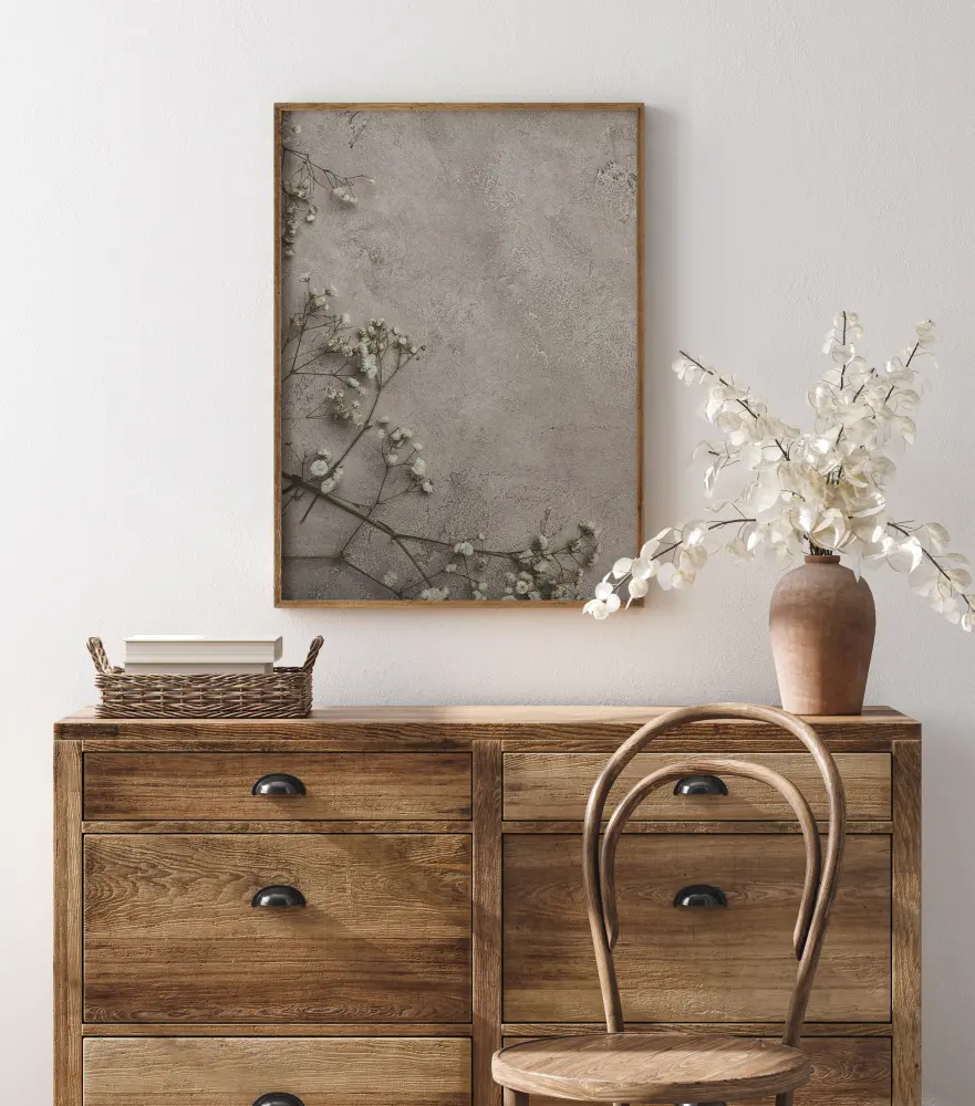 Stone Flowers Poster