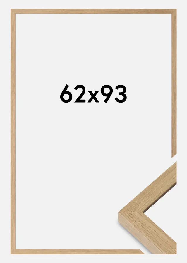 Ram Hermes Akrylglas Natural Oak 62x93 cm
