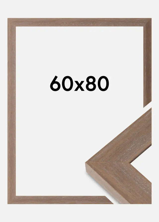 Ram Juno Akrylglas Grå 60x80 cm