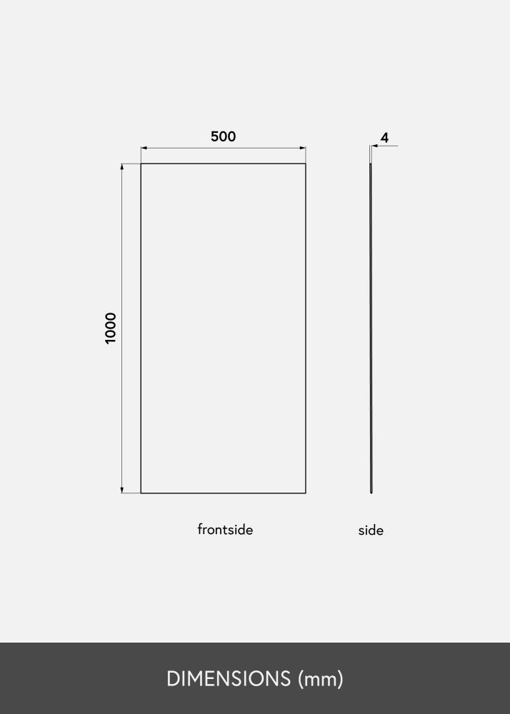 KAILA Spegel Sharp 50x100 cm