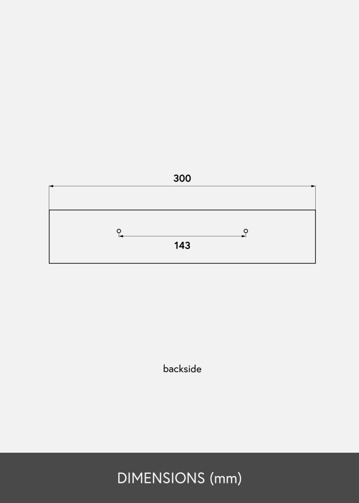 KAILA Tavelhylla Ek 30 cm