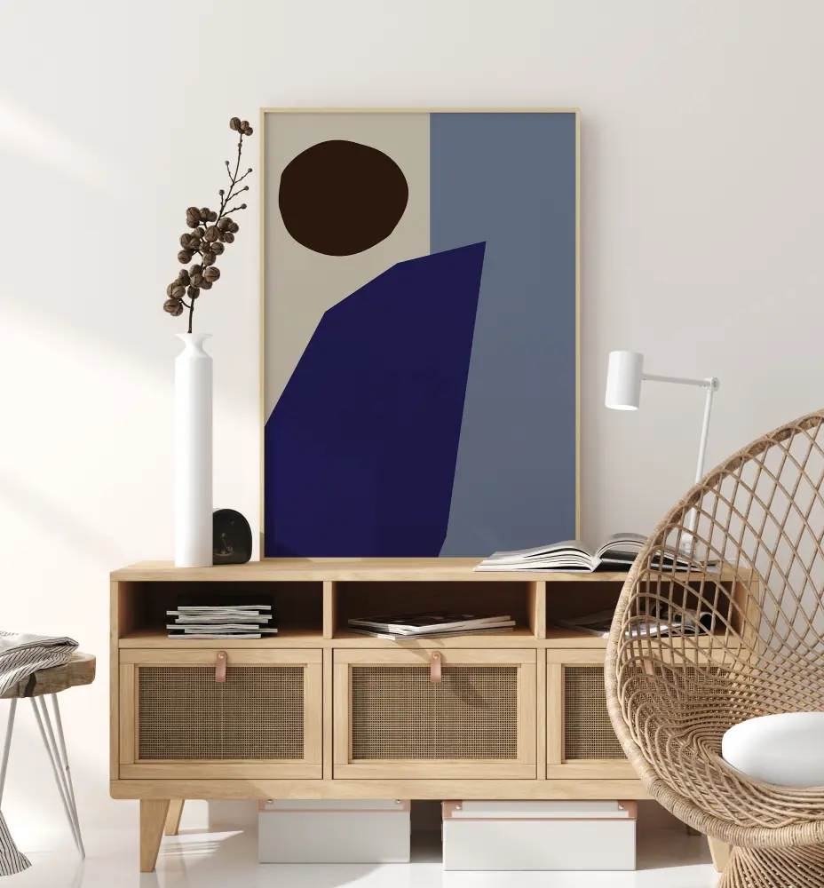 Color Blocks Blue Poster