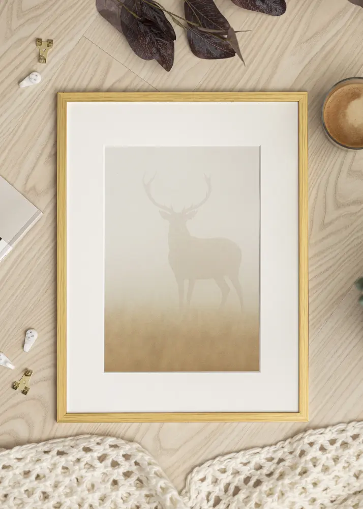 Fotoram Guld 2A 25x25 cm