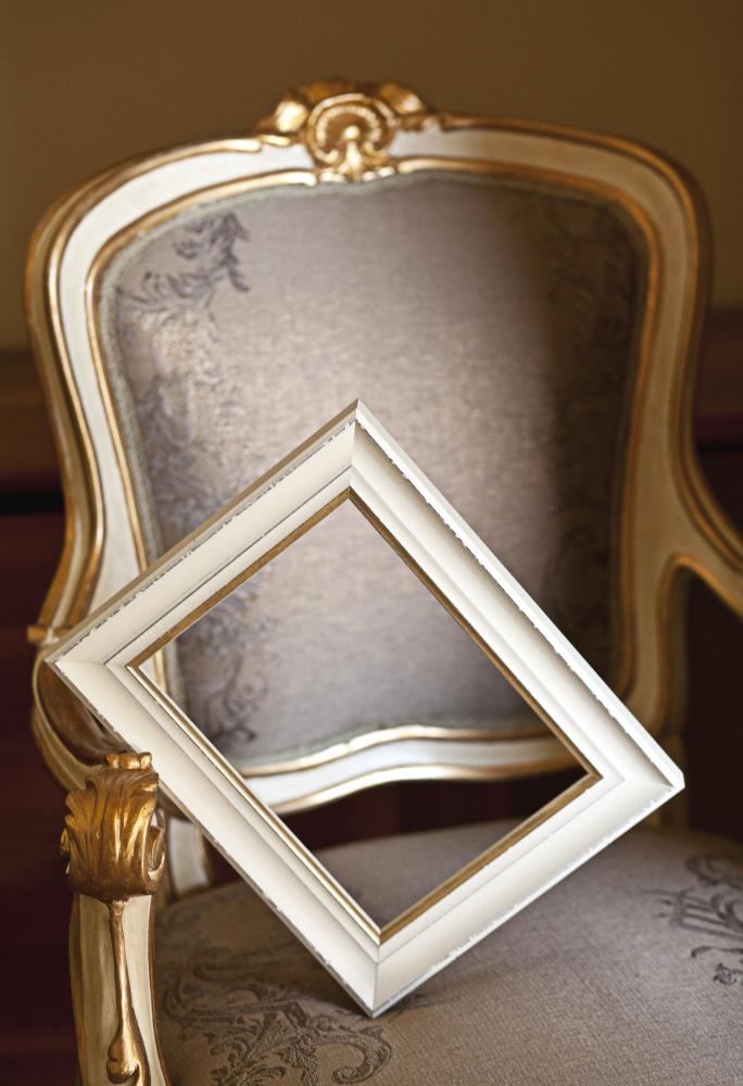 Ram Sally Vit 30x40 cm