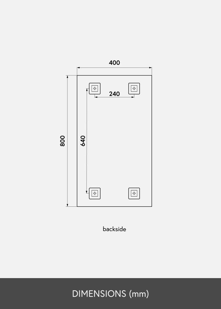 KAILA Spegel Sharp 40x80 cm