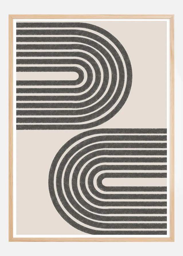 Flow Shapes No14 Poster