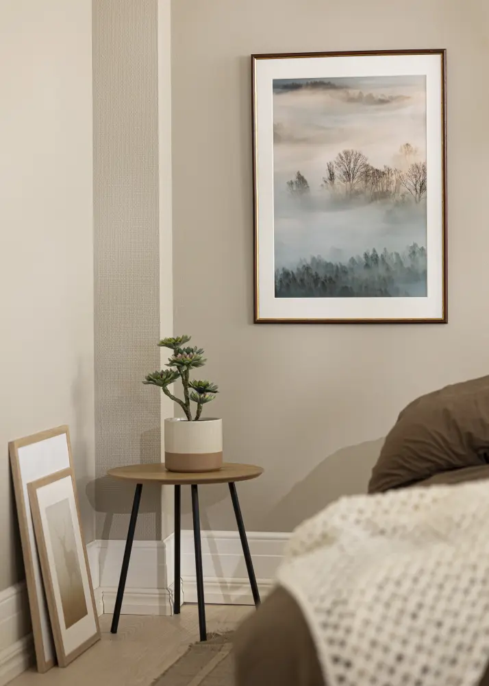 Ram Horndal Brun 30x80 cm - Passepartout Vit 20x70 cm
