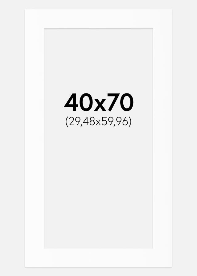 Passepartout Vit Standard (Vit Kärna) 40x70 cm (29,48x59,96)