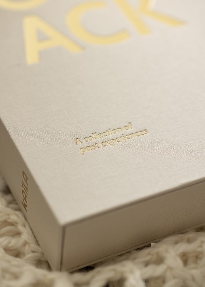 KAILA THROWBACK Warm Grey XL - Coffee Table Photo Album - 60 Bilder i 11x15 cm