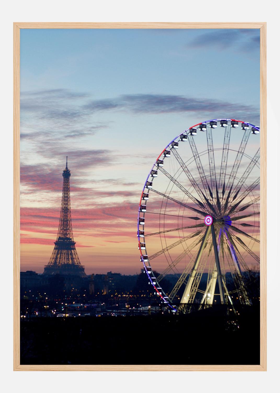 Paris Wheel Poster (30x40 cm)