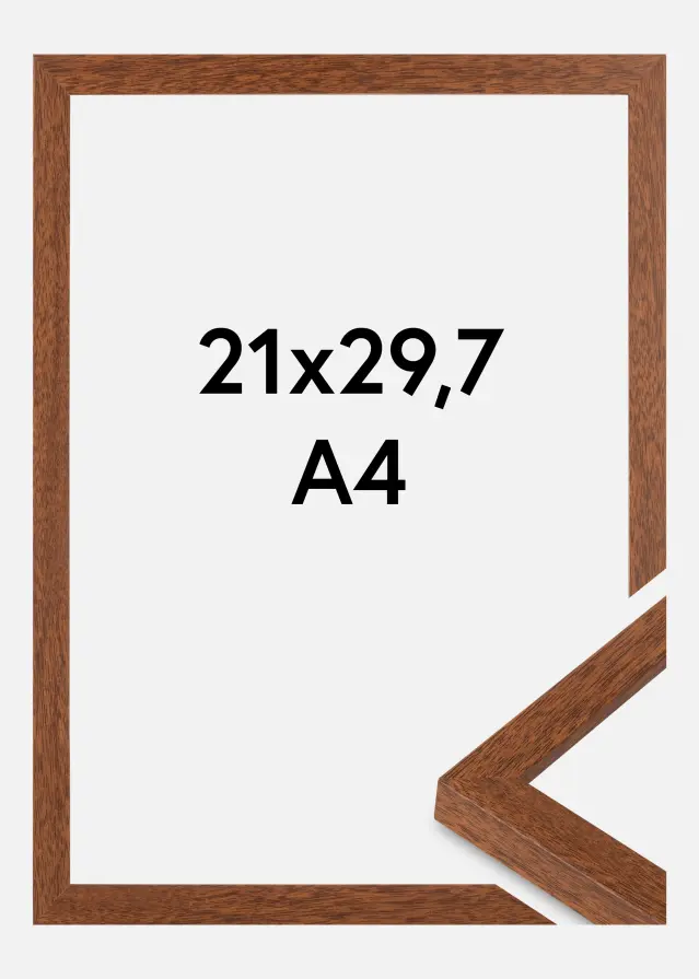 Ram Modern Akrylglas Warm Brown 21x29,7 cm (A4)