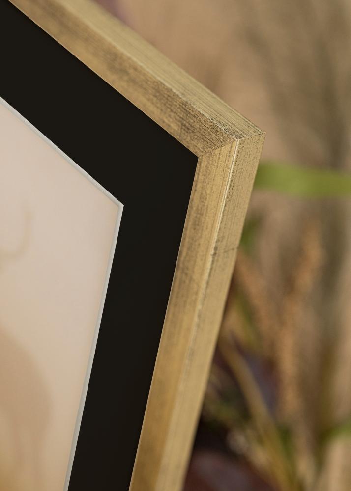 Ram Stilren Silver 30x40 cm - Passepartout Svart 21x29,7 cm (A4)