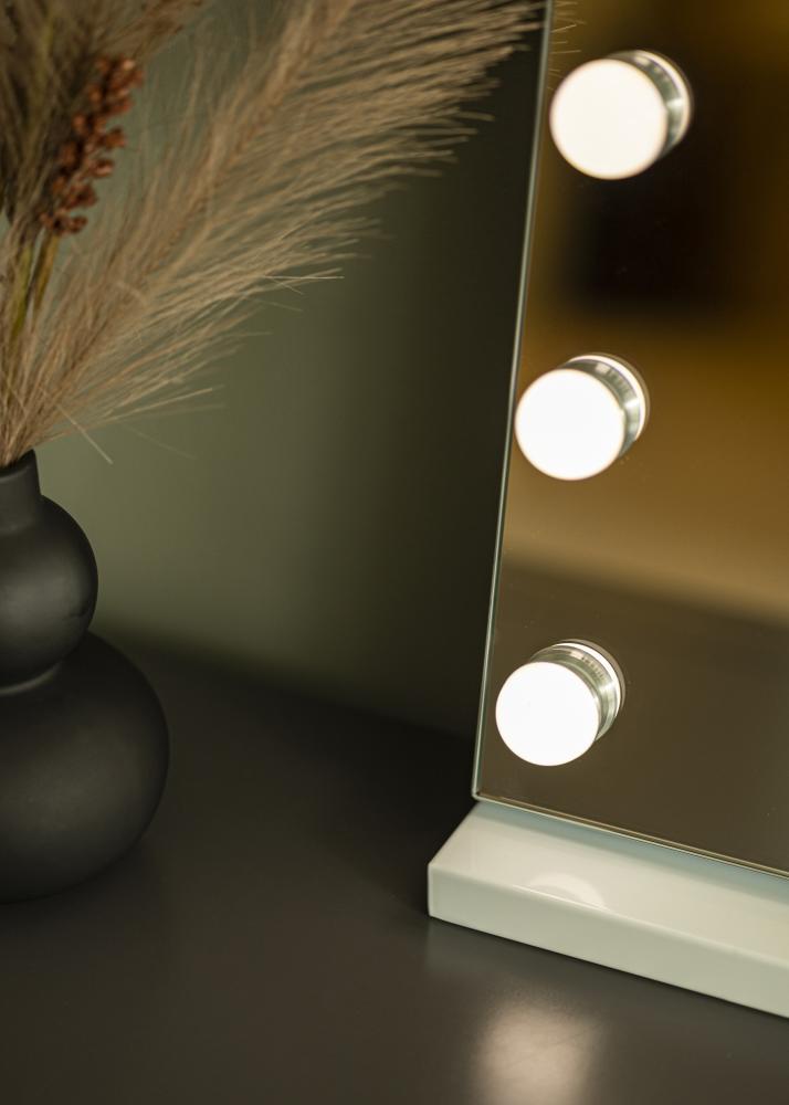 KAILA Sminkspegel Hollywood 15 Vit 58x46 cm