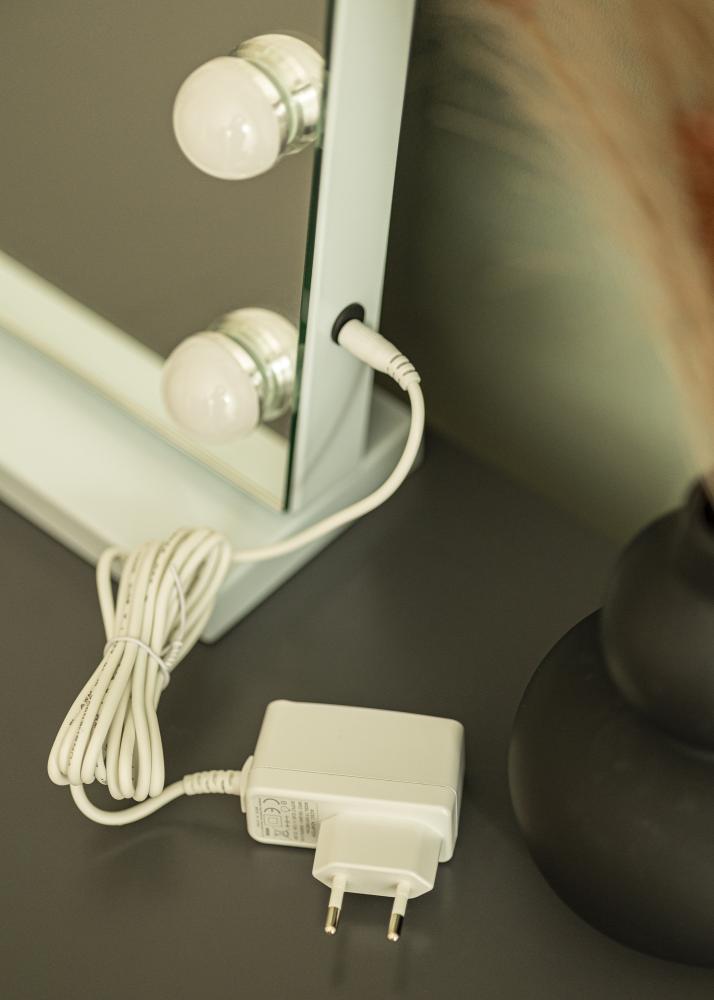 KAILA Sminkspegel Hollywood 15 Vit 58x46 cm