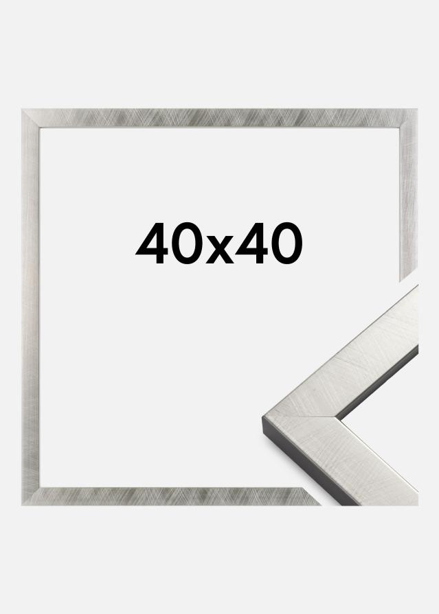 Ram Uppsala Akrylglas Silver 40x40 cm