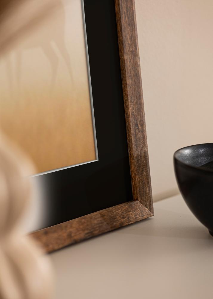 Ram Fiorito Washed Oak 60x80 cm - Passepartout Svart 50x70 cm