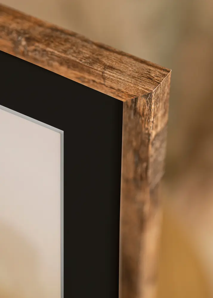 Ram Fiorito Washed Oak 42x59,4 cm (A2) - Passepartout Svart 25x38 cm