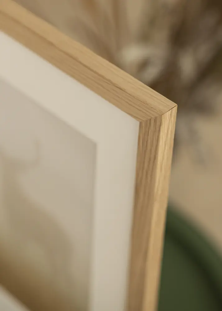 Ram Oak Wood 65x80 cm - Passepartout Vit 22x28 inches