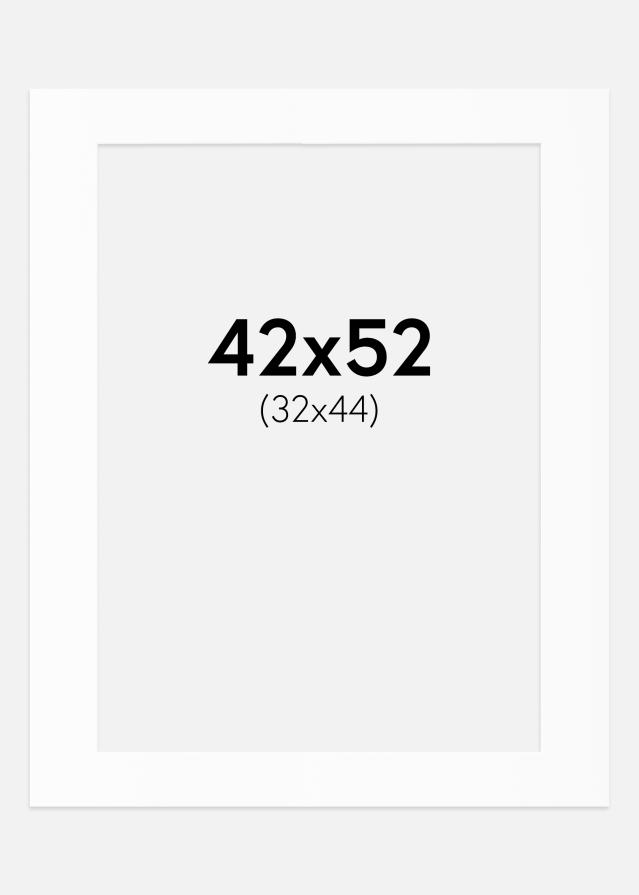 Passepartout Vit Standard (Vit Kärna) 42x52 cm (32x44)