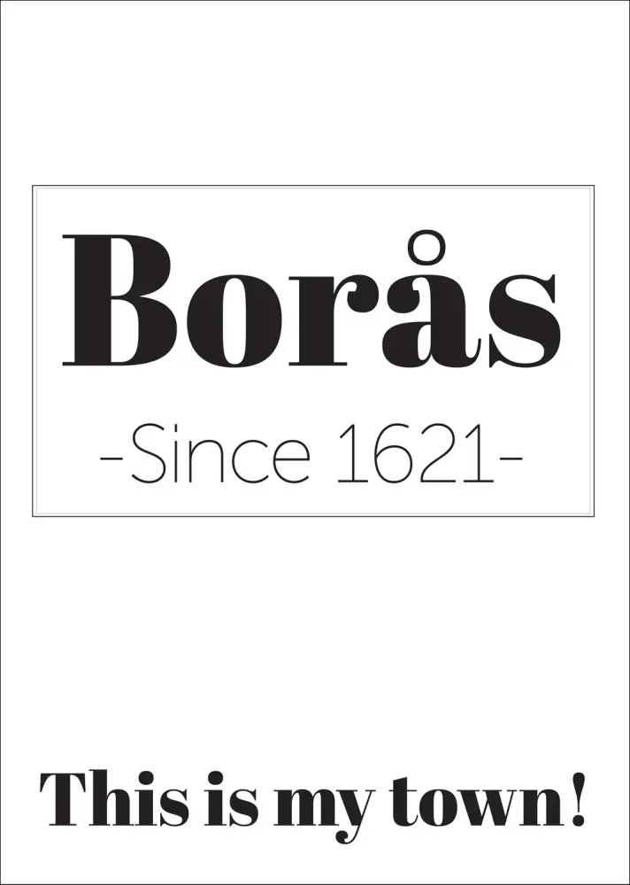 Borås Since 1621 Poster