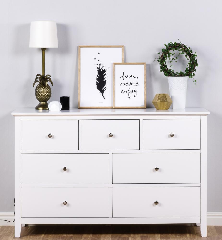 Fjer 1.0 Svartvit Poster