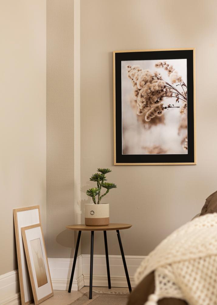 Ram Galant Ek 40x50 cm - Passepartout Svart 12x16 inches