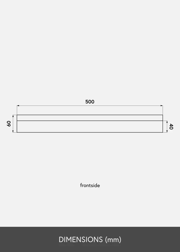 KAILA Tavelhylla Ek 50 cm
