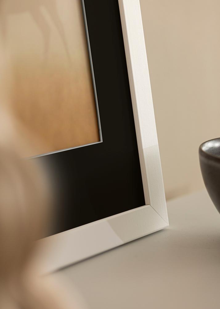Ram Trendline Vit 35x45 cm - Passepartout Svart 24x34 cm