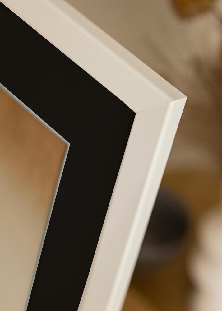 Ram Trendline Vit 35x45 cm - Passepartout Svart 24x34 cm