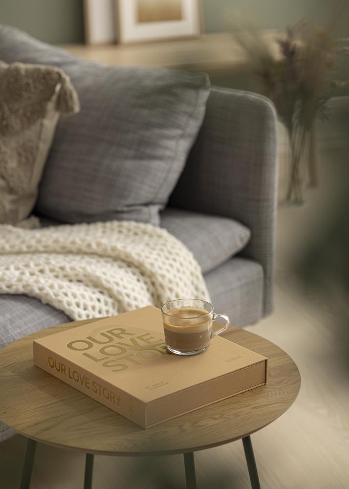 KAILA OUR LOVE STORY Manilla - Coffee Table Photo Album (60 Svarta Sidor)