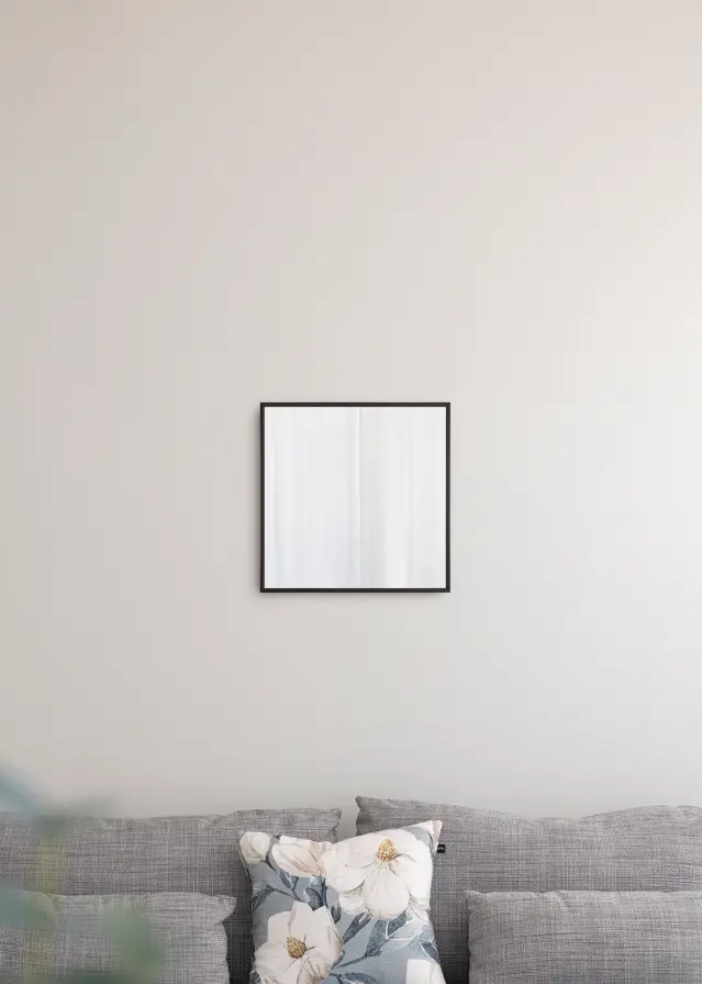 Spegel Chicago Matt Svart 41x41 cm