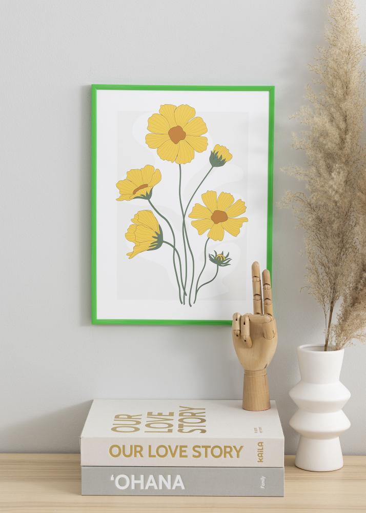 Ram New Lifestyle Grass Green 70x100 cm - Passepartout Svart 24x36 inches