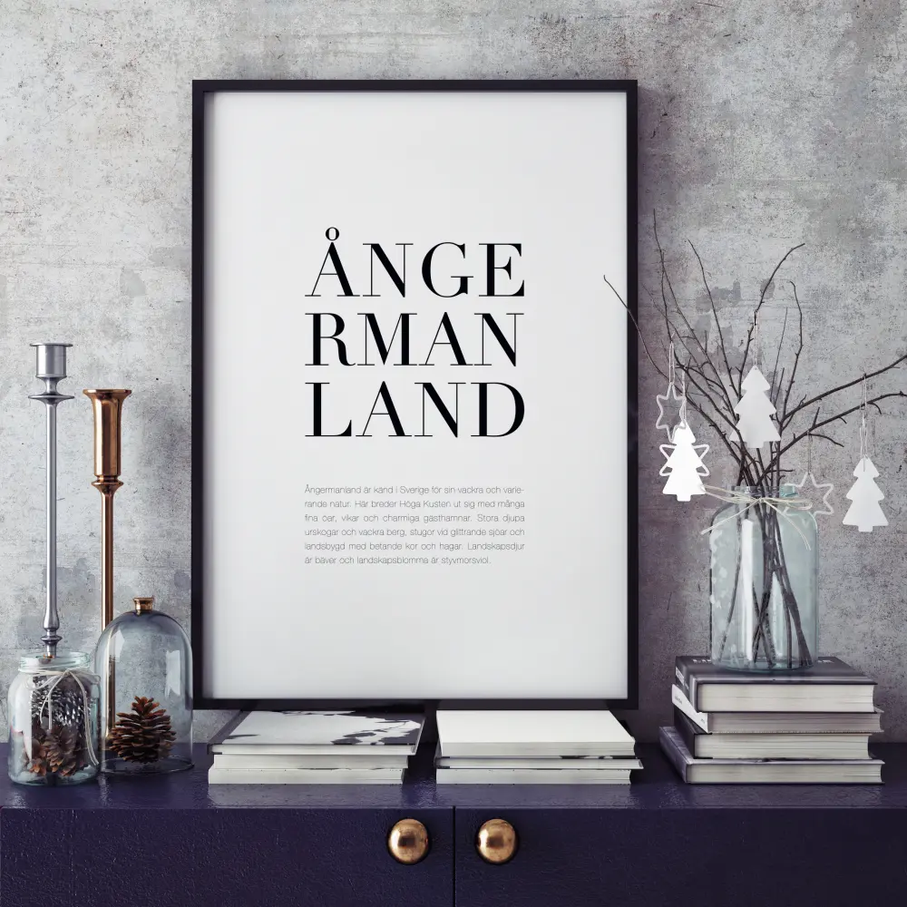 Landskap Ångermanland Poster