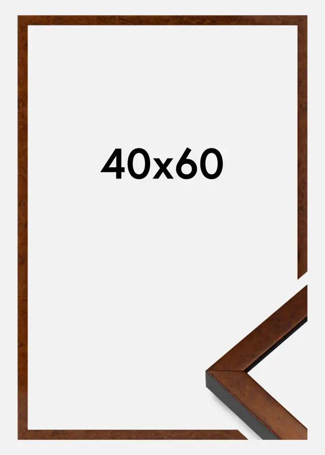 Ram Ares Akrylglas Burr Walnut 40x60 cm
