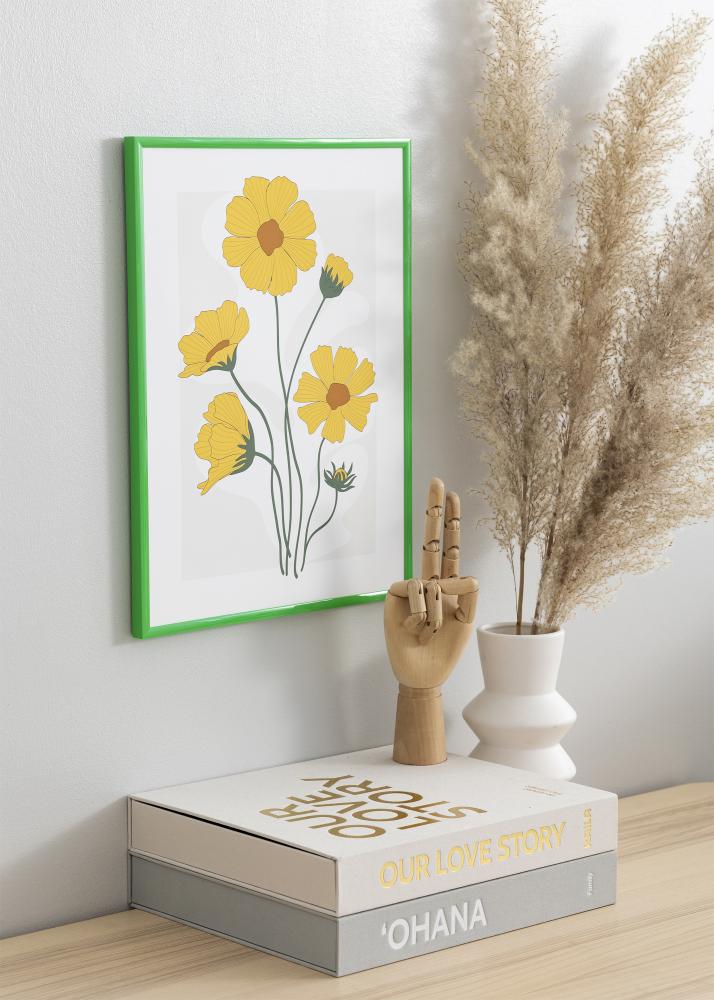 Ram New Lifestyle Grass Green 70x100 cm - Passepartout Svart 24x36 inches