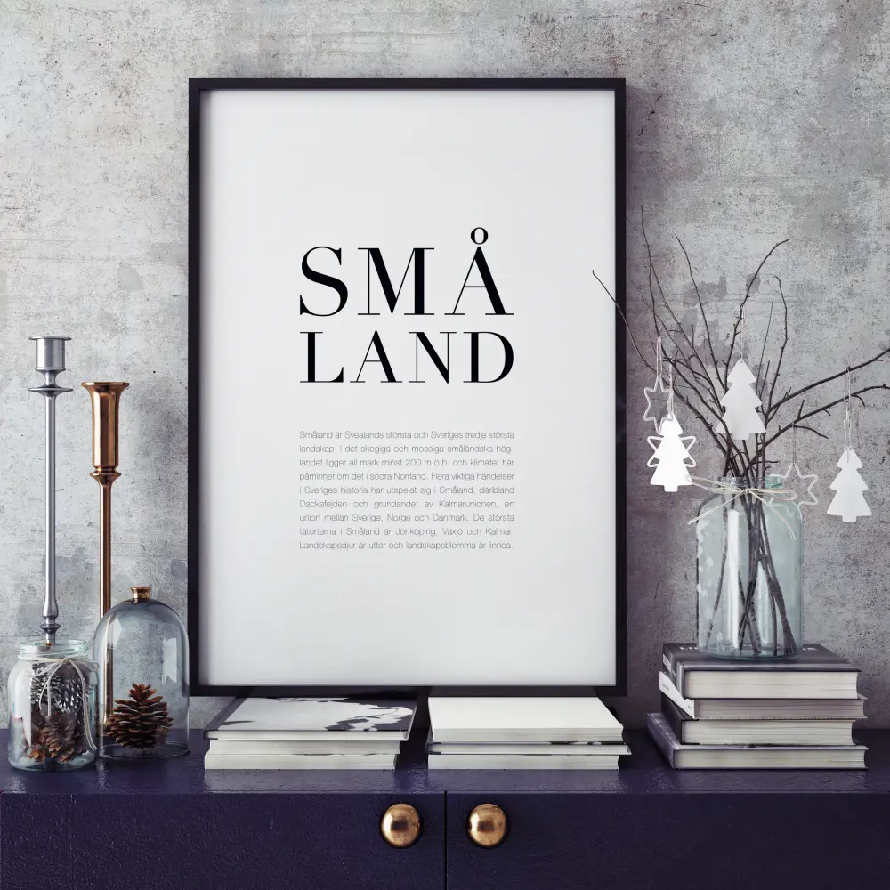 Landskap Småland Poster