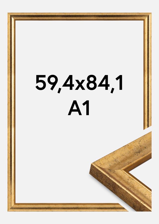 Ram Conca Akrylglas Guld 59.4x84 cm (A1)