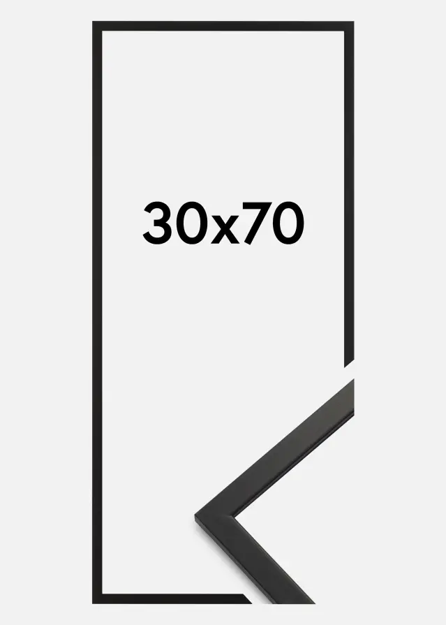 Ram Edsbyn Svart 30x70 cm