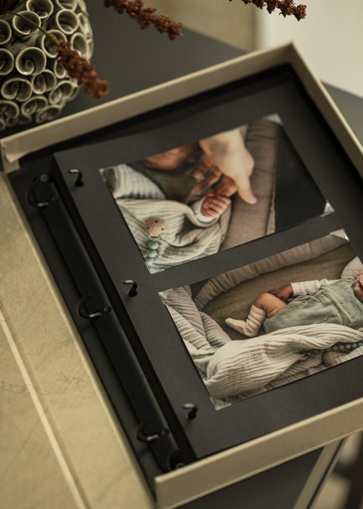 Albumblad för KAILA Coffee Table Photo Album - 30-Pack Svarta