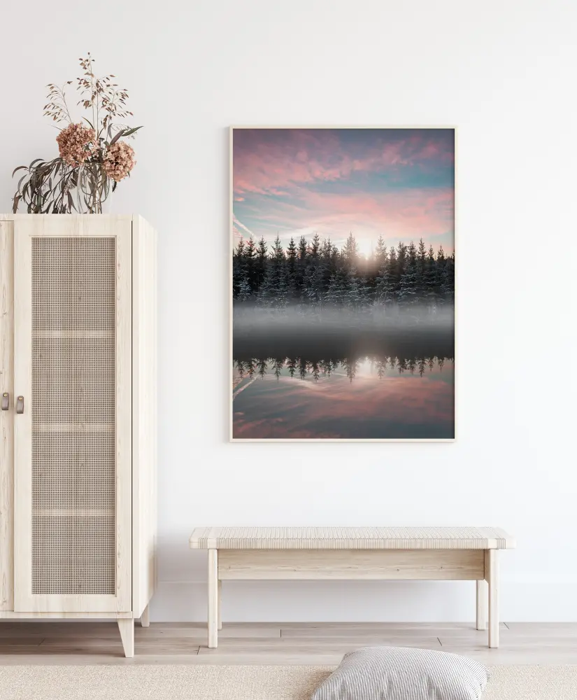 Small Lake In The Forest Poster