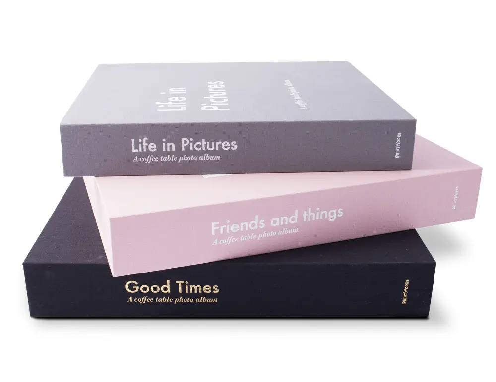 Friends and things - A Coffee Table Photo Album (60 Svarta sidor / 30 blad)