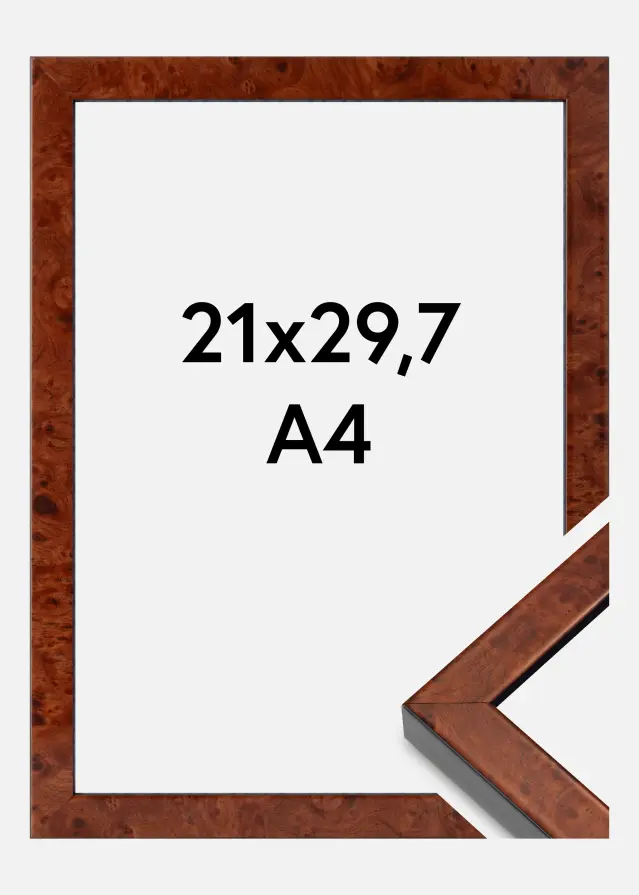 Ram Hermes Akrylglas Burr Walnut 21x29,7 cm (A4)