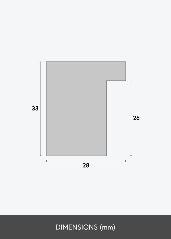 Ram Cotswold Akrylglas Grå 30x30 cm