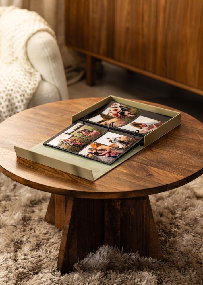 KAILA XOXO Vanilla - Coffee Table Photo Album (60 Svarta Sidor / 30 Blad)