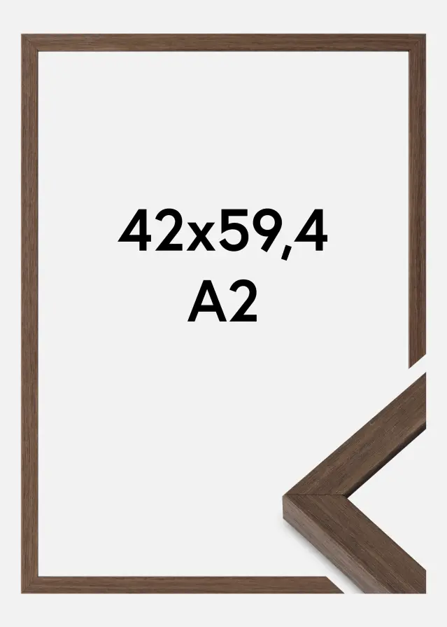 Ram Hermes Akrylglas Valnöt 42x59,4 cm (A2)