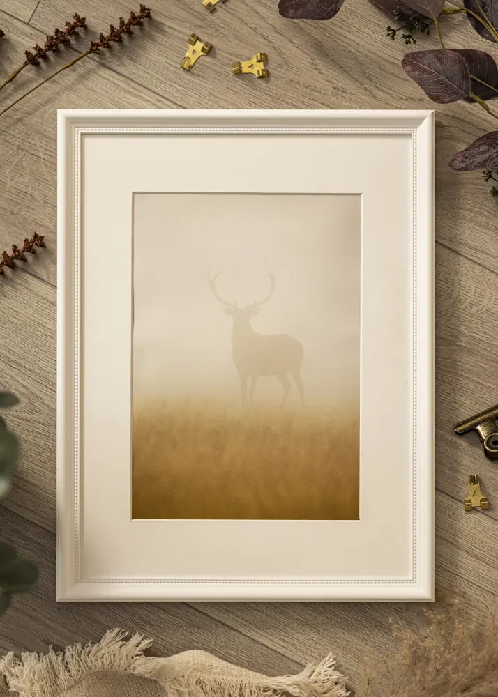 Ram Gala Vit 13x18 cm - Passepartout Vit 9x12 cm