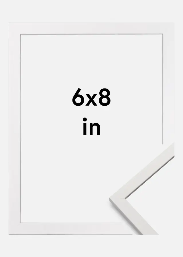 Ram Edsbyn Akrylglas Vit 6x8 inches (15,24x20,32 cm)