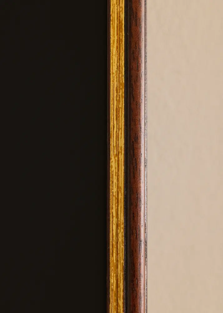 Ram Horndal Brun 30x40 cm - Passepartout Svart 21x29,7 cm (A4)
